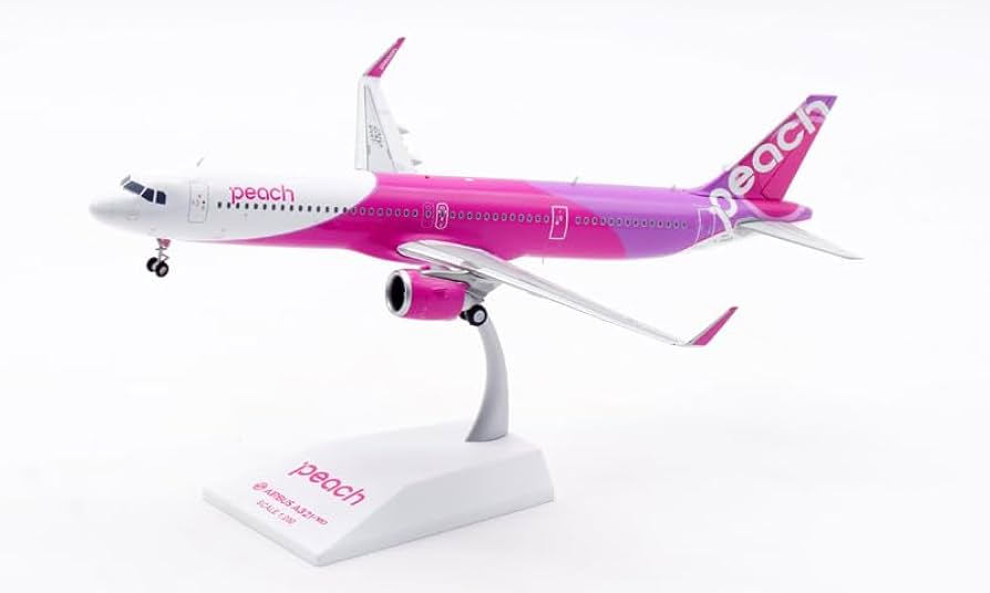 Amazon.co.jp: JC Wings 1/200 完成品 peach Airlines for Airbus