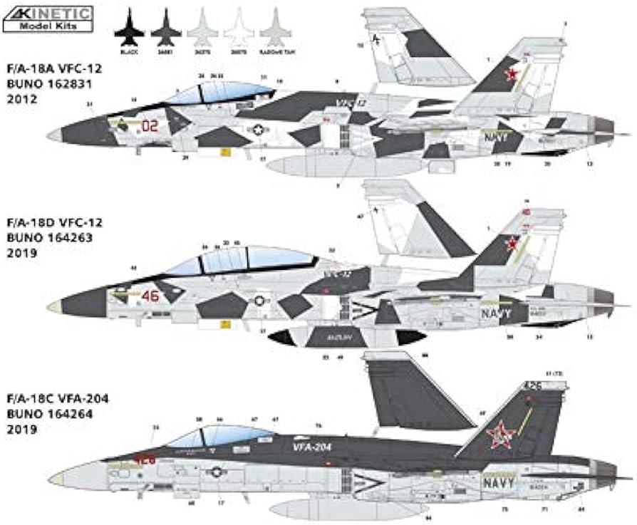 Amazon | キネティック 1/48 アメリカ海軍 F/A-18A/C/D VFC-12 & VFA