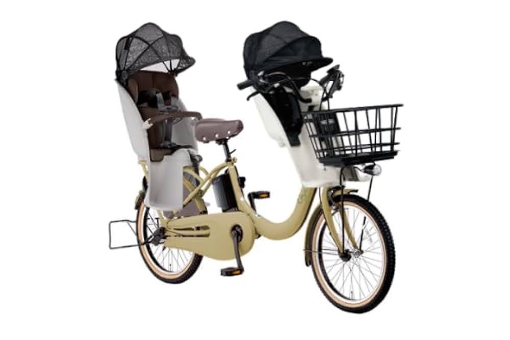 2536ブリヂストン3人乗り対応子供乗せ電動アシスト自転車 5483子供乗せ