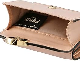 お年玉SALE⭐︎FENDI ミニウォレット 三つ折り財布 イエロー/ブラウン