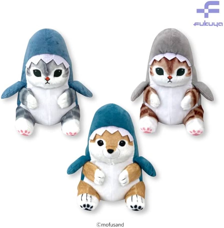 モフサンド サメにゃん超BIGぬいぐるみ 含む28点セット Amazon.co.jp