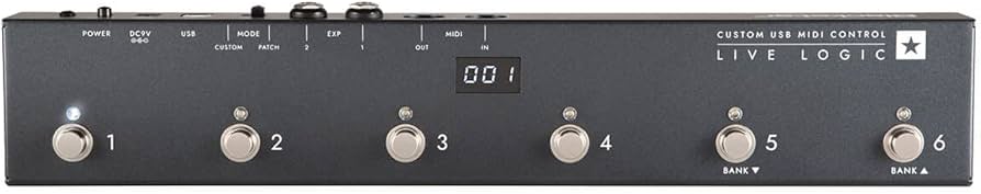 Amazon.com: Blackstar Live Logic 6-button MIDI Footcontroller