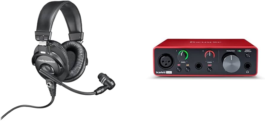 Amazon.com: Audio-Technica BPHS1 Broadcast Stereo Headset with