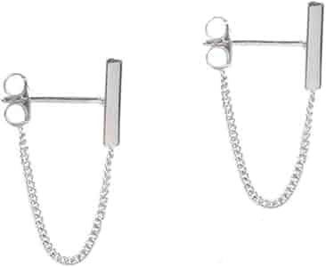 サクサク様BAR jewerly contour earrings silver BAR Jewellery(バー