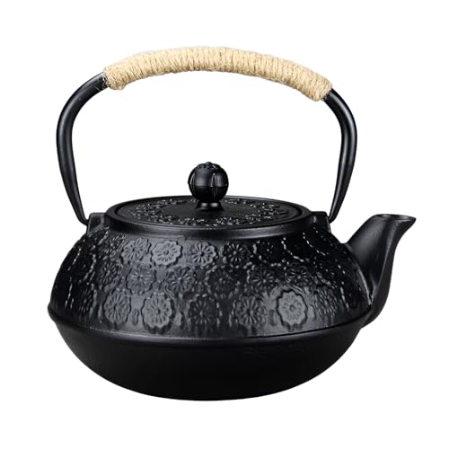 ☆龍文堂造 鉄瓶 古民具 茶道具 急須 [171380]南部清英堂 桜