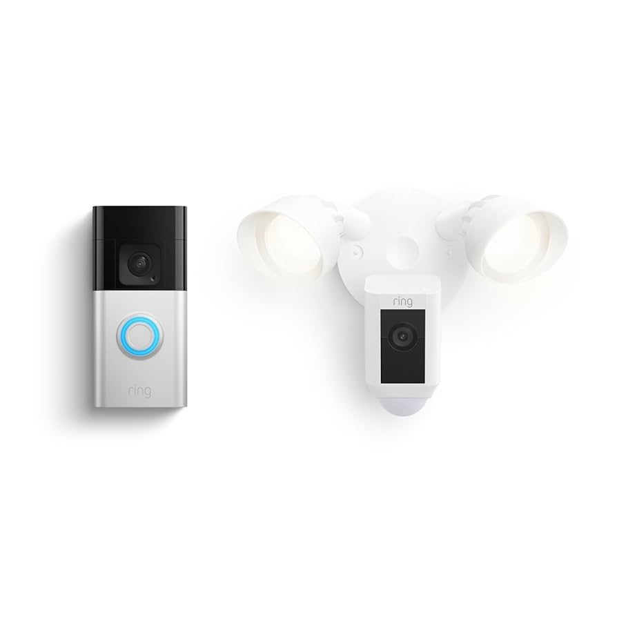Amazon.com: Ring Battery Doorbell Plus with Ring Floodlight Cam