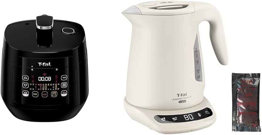 Amazon | 【セット買い】ティファール 電気圧力鍋 時短 3L 4人用 1台12