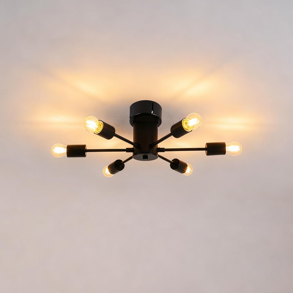 Amazon.co.jp : Herischen ペンダントライト6灯 北欧風 アンティーク