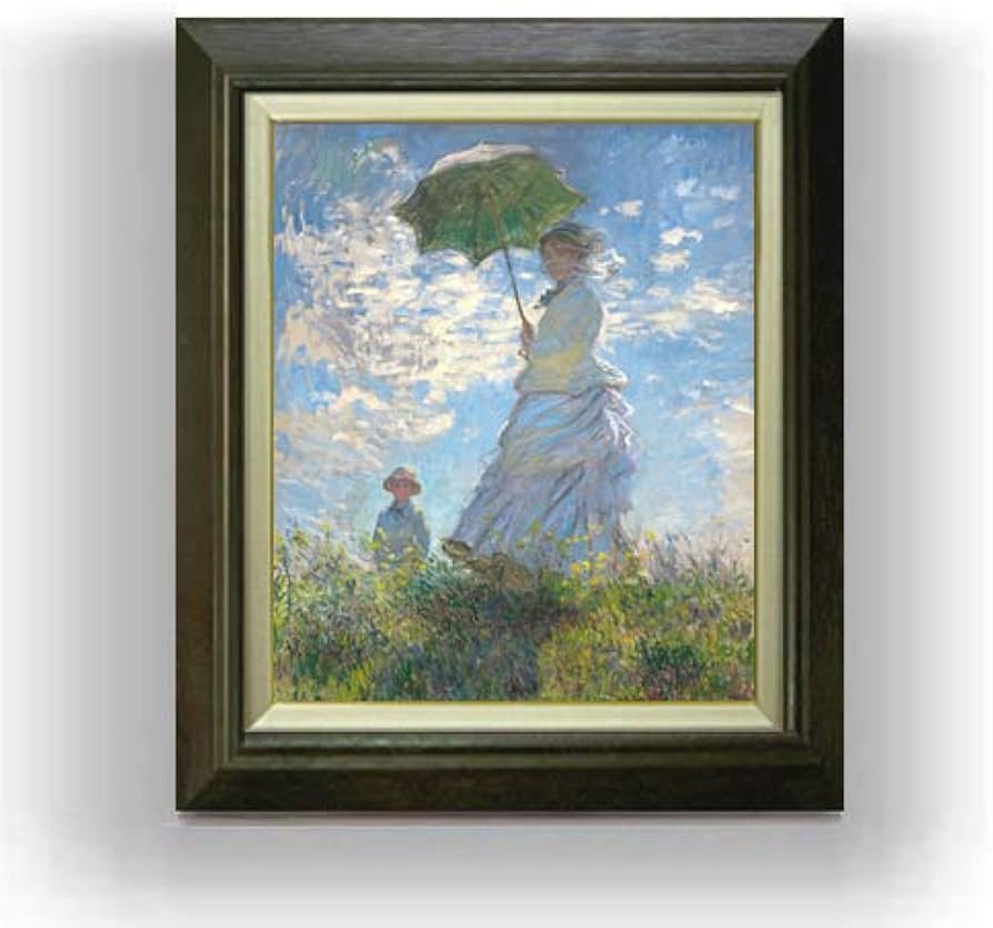 Amazon.co.jp: クロード・モネ 日傘を差す女 （左向き） F8 油絵直筆