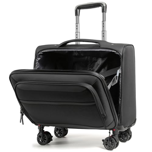 即日発送可」Off-White キャリーケース 黒横型 機内持ち込み キャリー