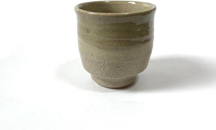 本物保証】濱田庄司(浜田庄司) 湯呑(三面鉄絵）共箱 人間国宝 益子焼