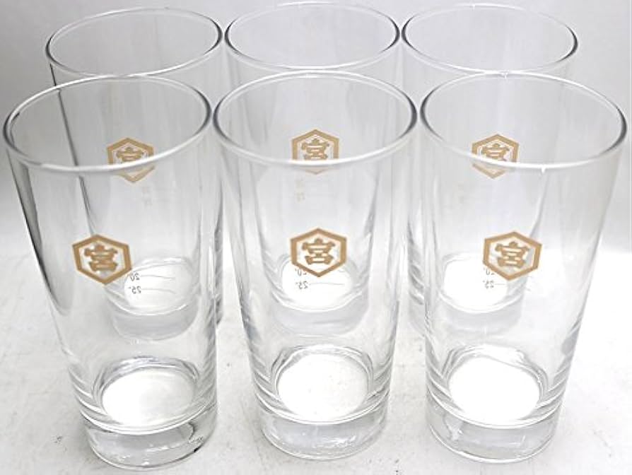 Amazon.co.jp: 宮崎本店 キンミヤサワーグラス420ml×6個 : ホーム