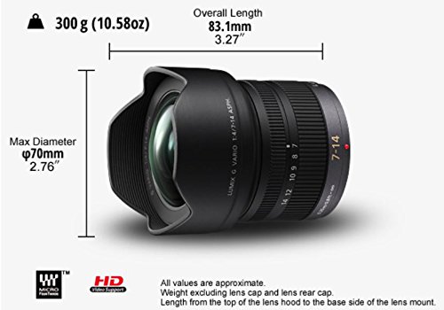 Amazon.com : PANASONIC LUMIX G VARIO LENS, 7-14MM, F4.0 ASPH