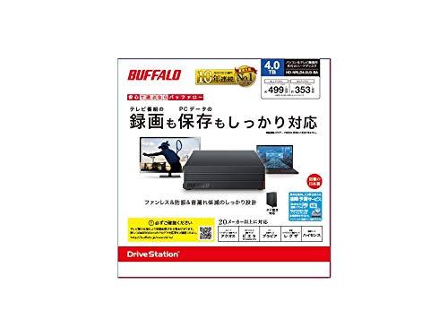 Amazon.co.jp: Buffalo HD-NRLD4.0U3-BA 4TB External Hard Disk Drive