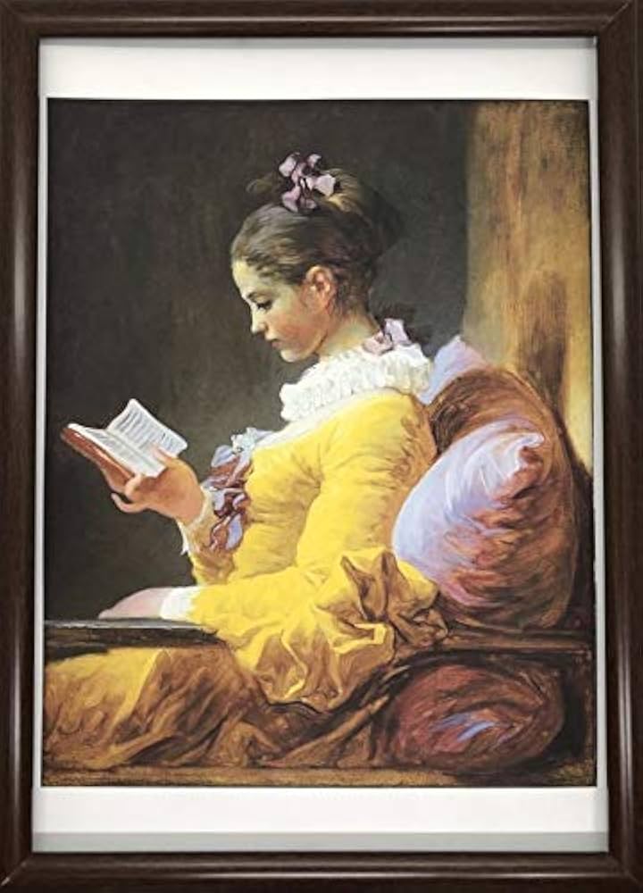 Amazon.co.jp: ジャン・オノレ・フラゴナール 読書する娘 A4 ポスター