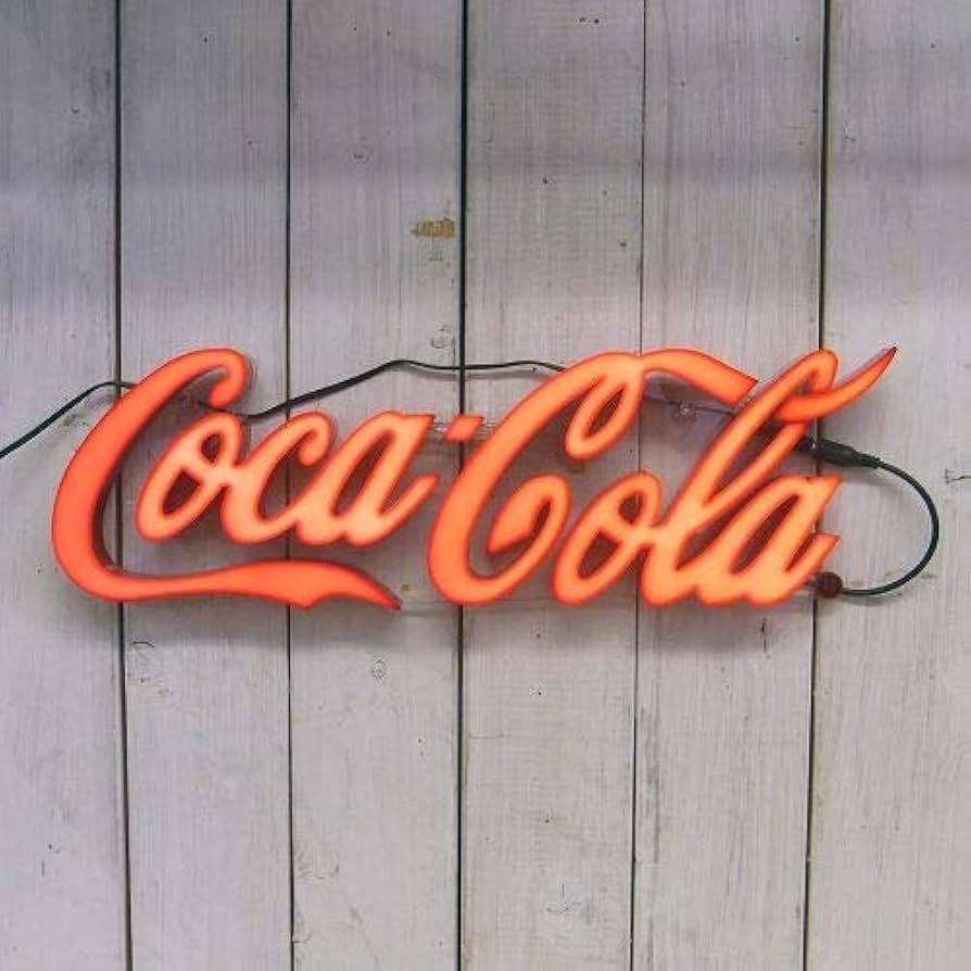 Amazon.co.jp: コカコーラ(Coca Cola) オブジェ レッド H13×W41×D2.8cm