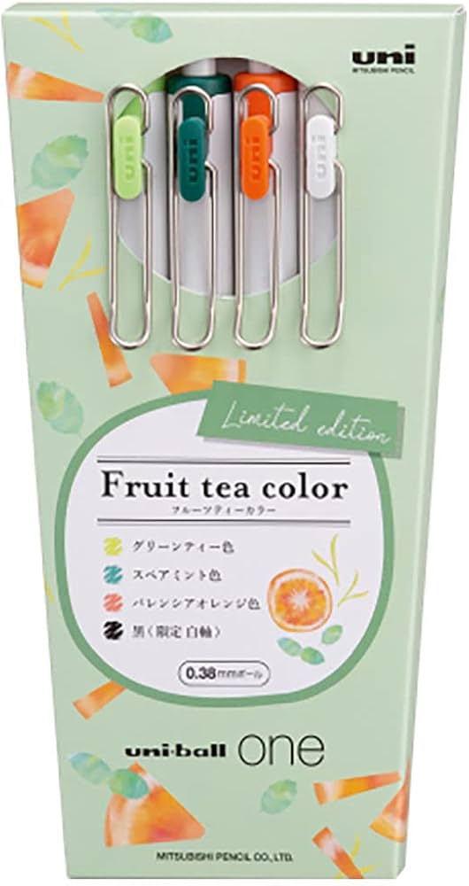 Amazon | 三菱鉛筆 ユニボール ワン フルーツティーカラー4色セット F