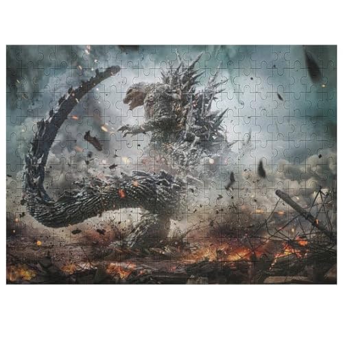 ゴジラ ジグソーパズル1000ピース アルミ額縁新品 ゴジラ