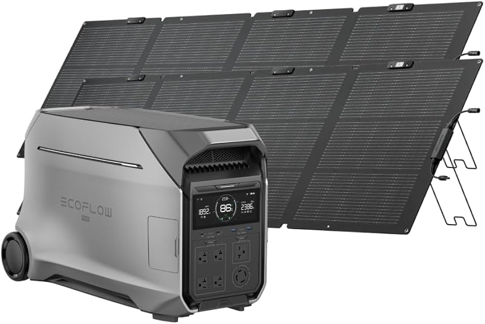 Amazon.co.jp: EcoFlow DELTA Pro3 ポータブル電源 220Wソーラーパネル