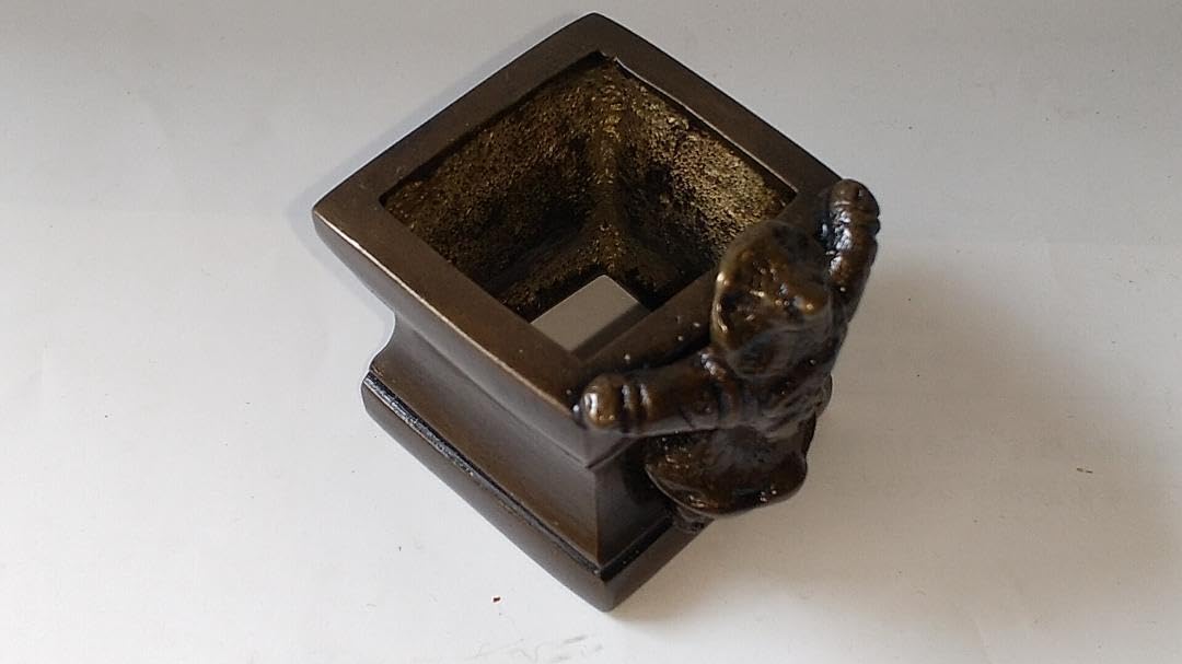 唐銅 七種蓋置 金谷浄雲 造 茶道具 茶器 蓋置 共箱