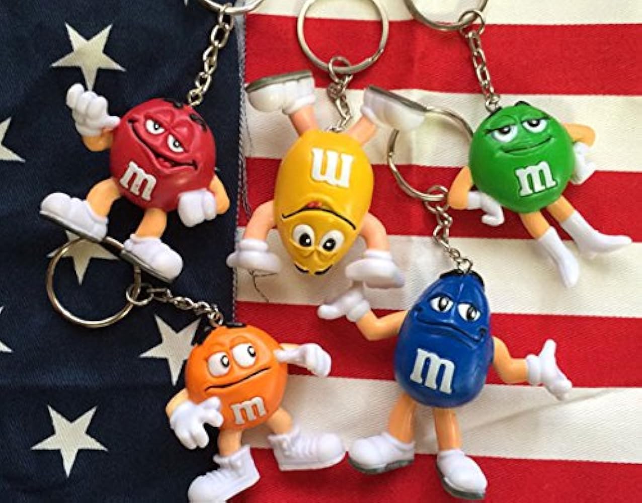 Amazon.co.jp: M＆M's 立体キーホルダー♪ エムアンドエムズ 5色