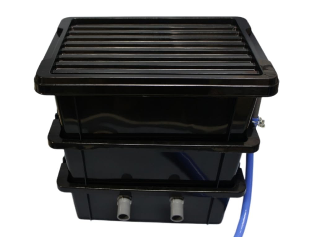 フルセット水槽池用フィルター、万能濾過器、濾過装置満タンろ材付き