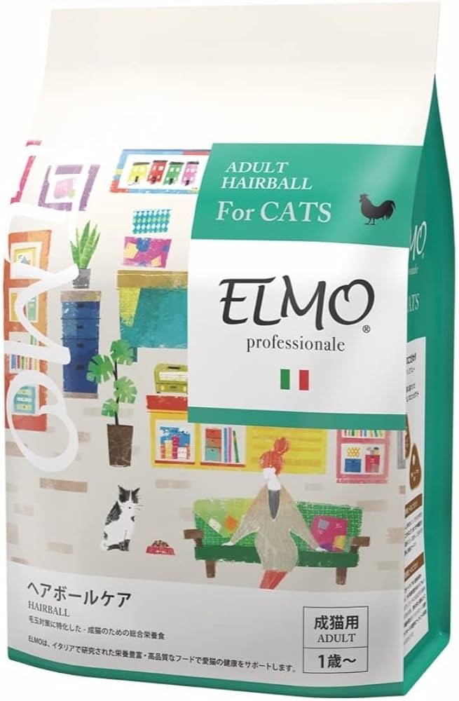 Amazon | ELMO エルモ 成猫用 ヘアボール 毛玉のできやすい成猫に (2kg