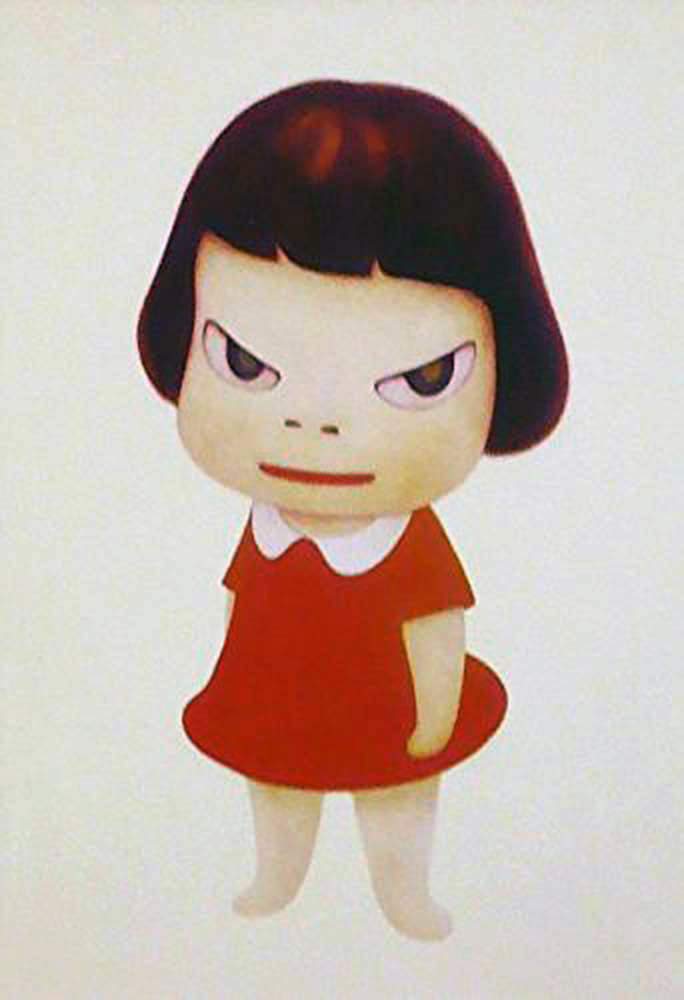 Amazon.co.jp: ◇奈良美智◇【missing in action】アートプリント◇額