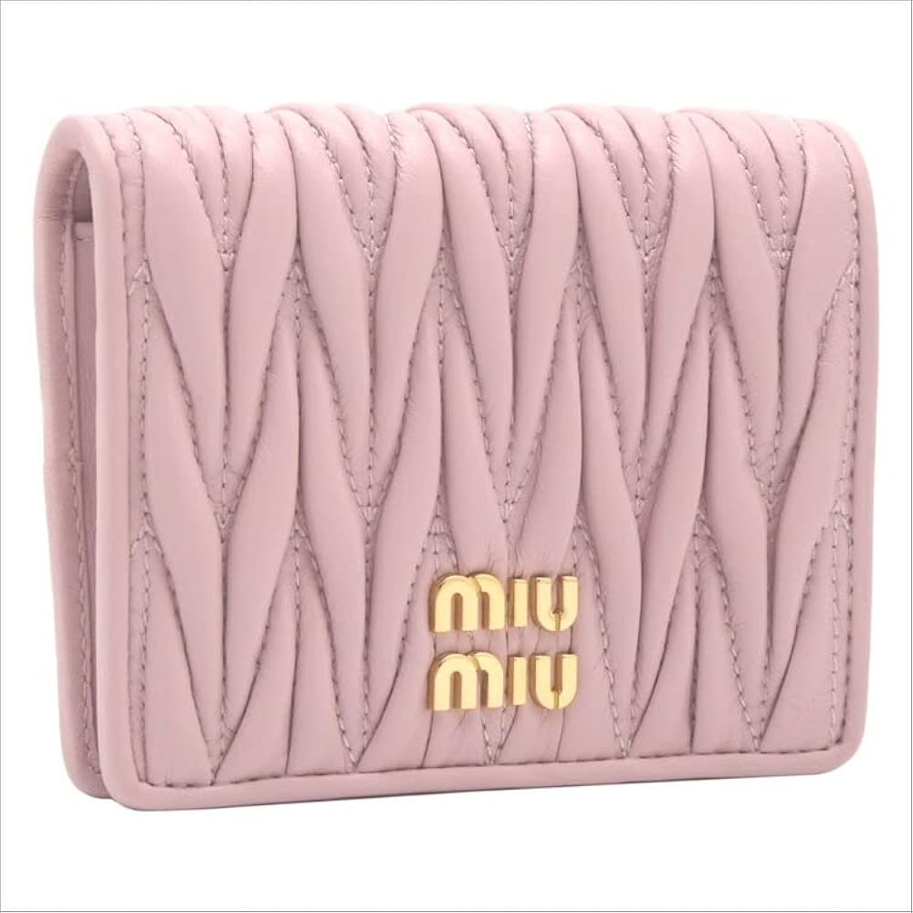 MIU MIU 二つ折り財布 ピンク Amazon | [ミュウミュウ] MIU MIU