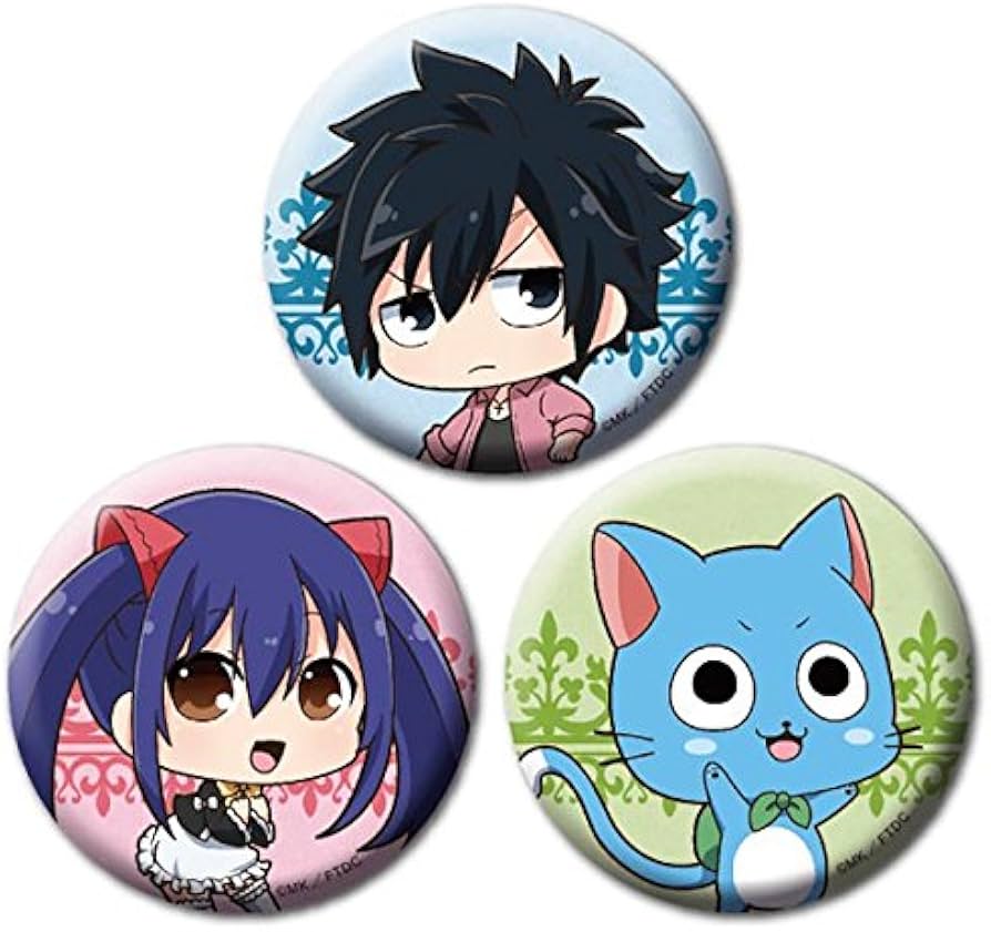 フェアリーテイル 缶バッジセット マルイ フェアリーテイル アクリル