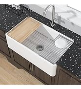 Miuara Farmhouse Workstation Sink 30 Inch for Kitchen - White