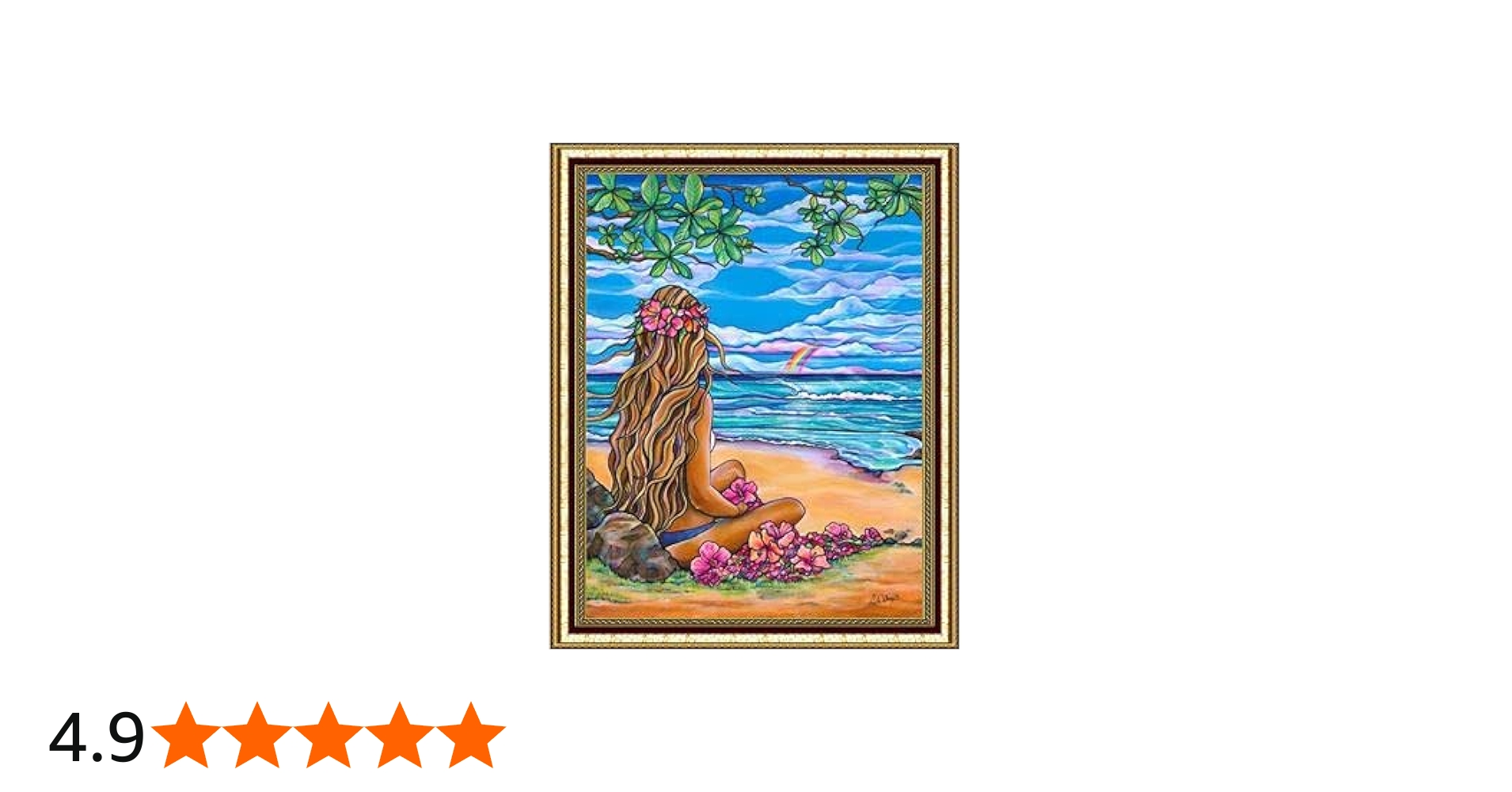 Amazon | AN-diaart ダイヤモンドアート 額縁印刷 A3 キット ハワイ