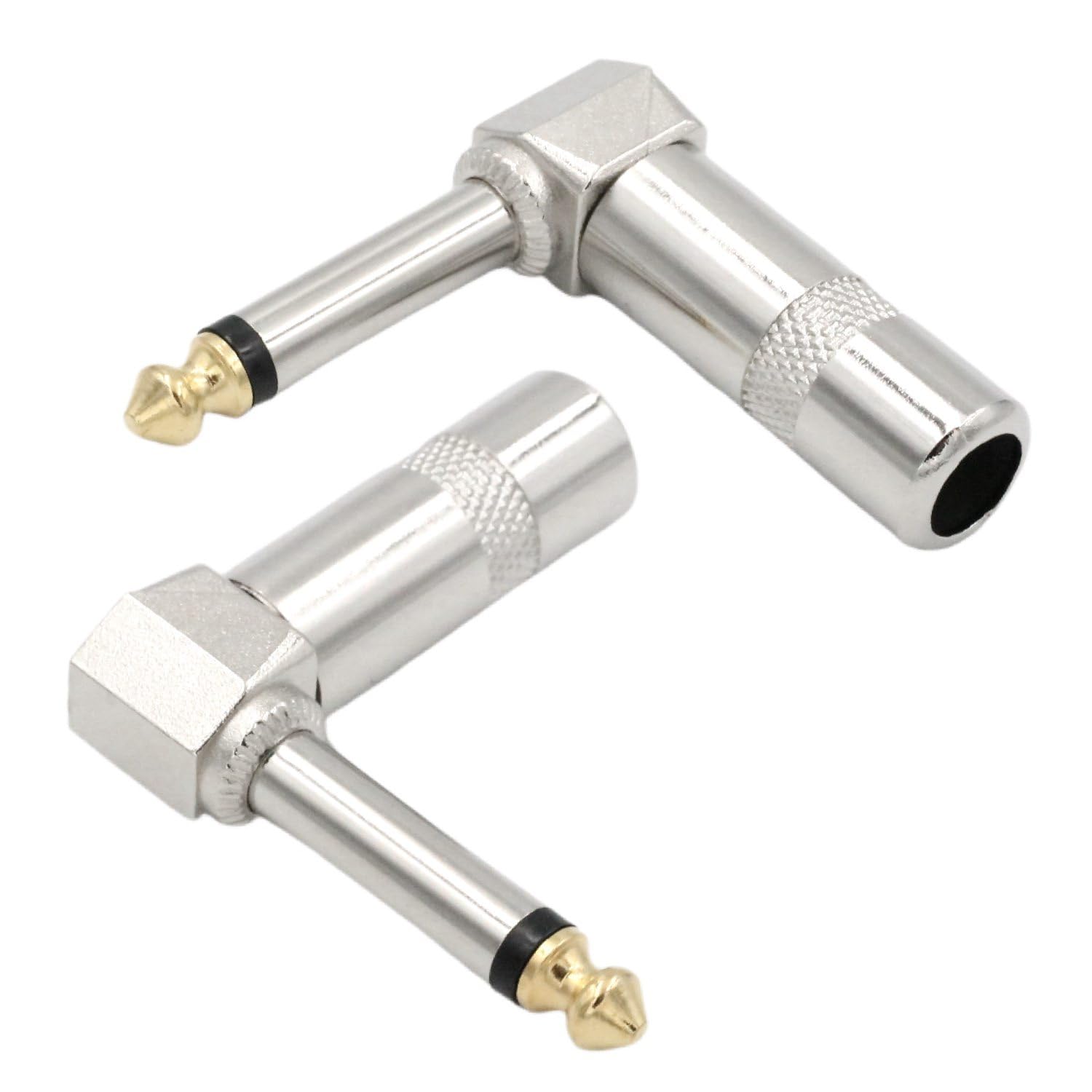 Amazon.co.jp: モノラルフォンプラグ L型 パッチケーブル自作用