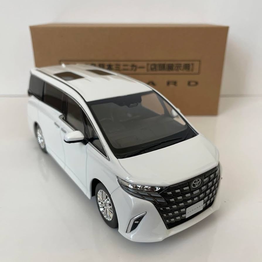 Amazon.co.jp: 新型アルファード ミニカー カラーサンプル プラチナ