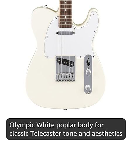 Amazon.com: Fender Standard Telecaster Electric Guitar - Olympic