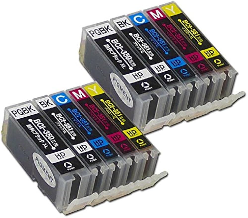 Amazon.co.jp: キヤノン用 BCI-351XL+350XL 5MP 互換インク 5色 2