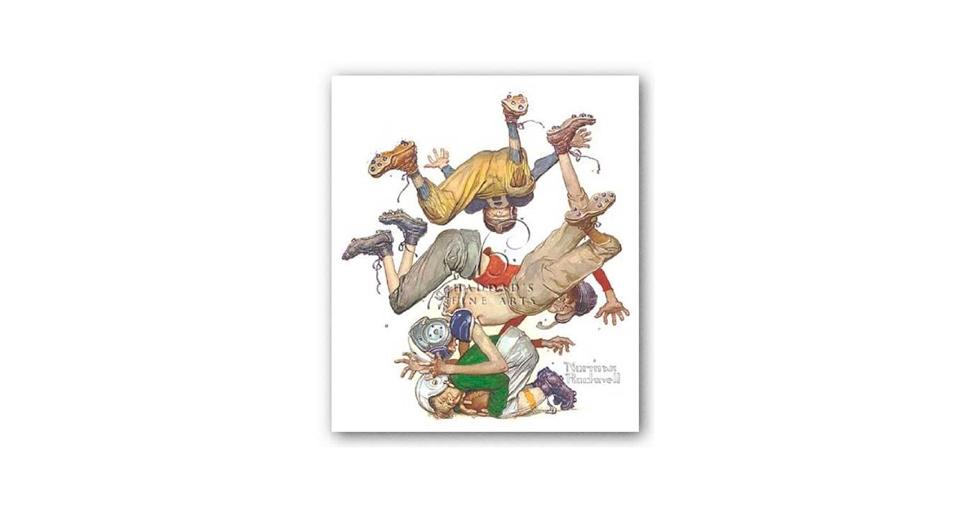 ノーマン・ロックウェル作 シリーズ フットボール Amazon.co.jp