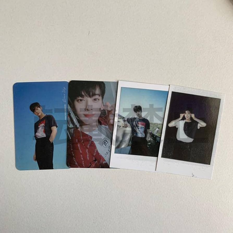 ASTRO ウヌ riseup トレカ ポラロイド チェキ 透明 4枚セット ASTRO