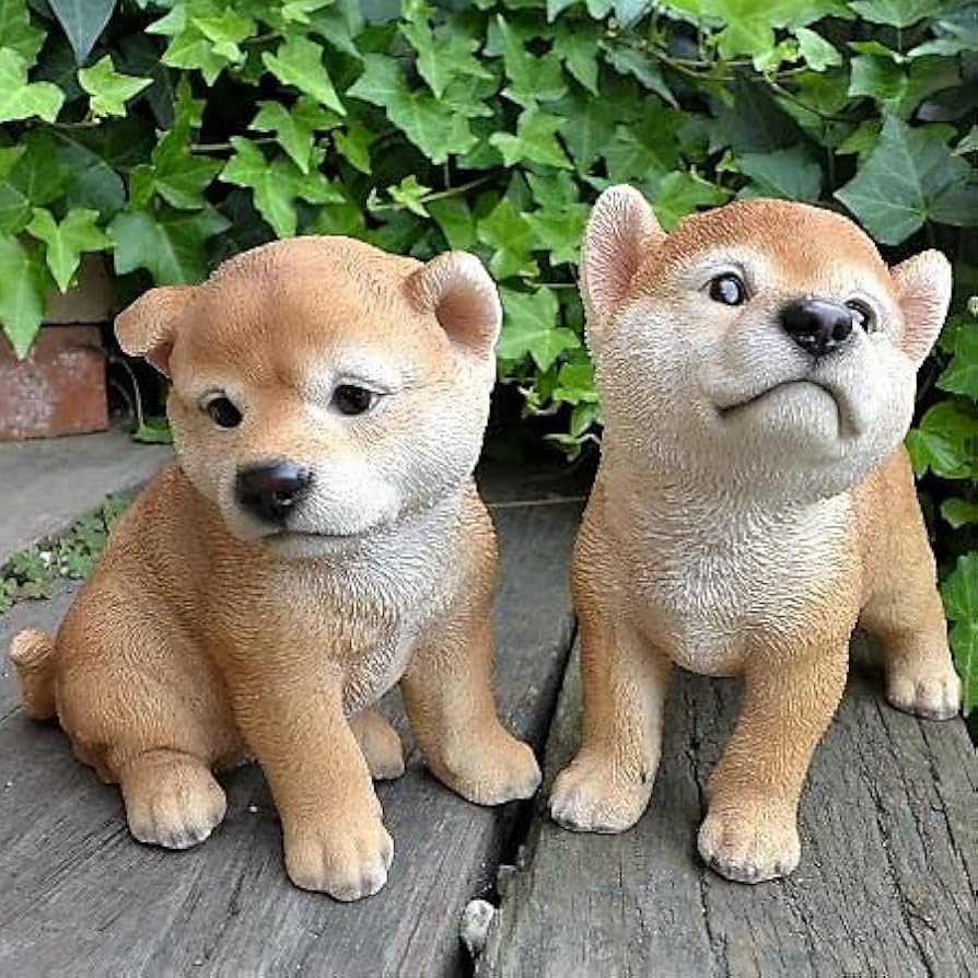 陶器製犬の置物 陶器製 犬の置物