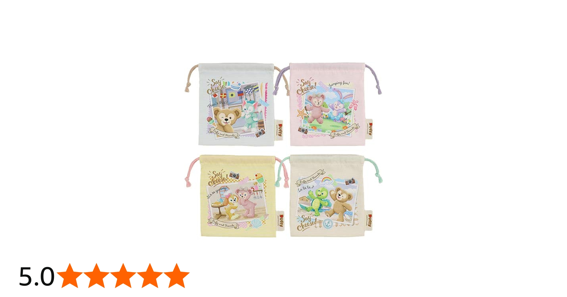 Amazon.co.jp: ダッフィー&フレンズ きんちゃくセット 巾着 ダッフィー