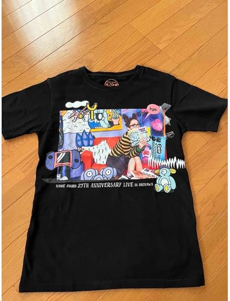 安室奈美恵沖縄Tシャツ [限定値下げ]安室ちゃん沖縄25周年ハイビスカス