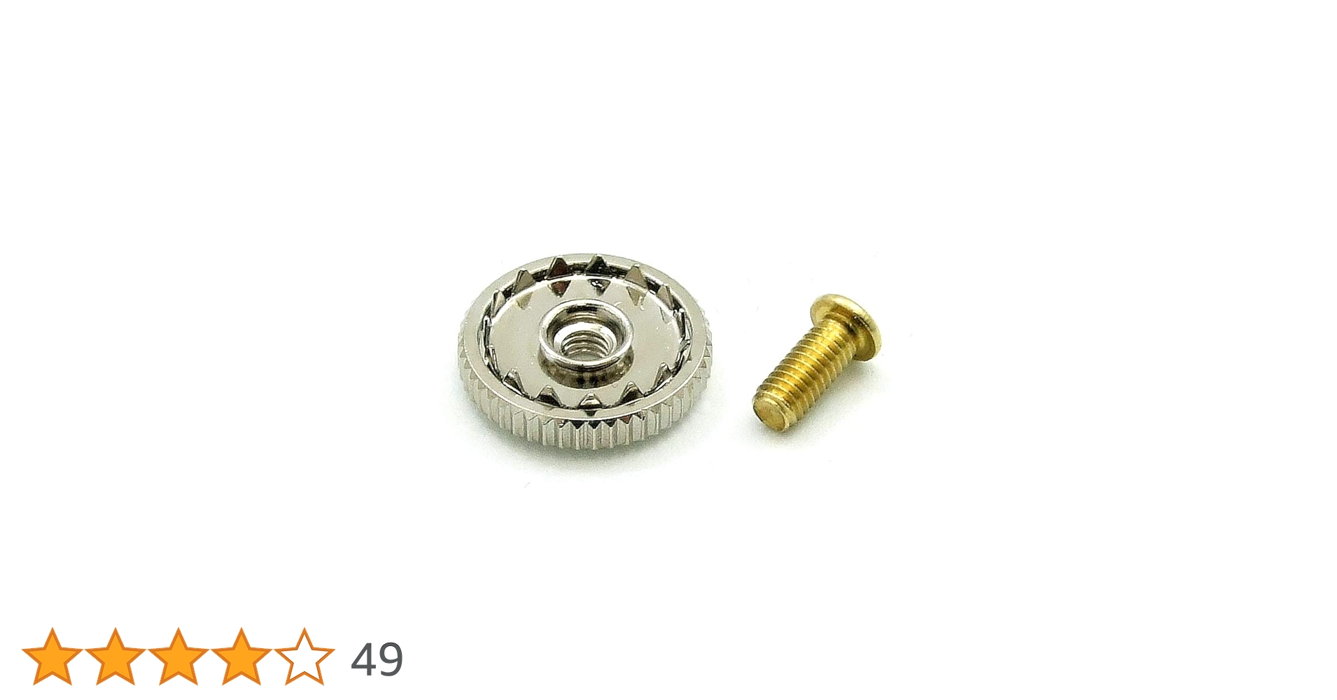 襟先 飾り 3点セット 内1点止めネジ無し 金色メタル 襟先 飾り 3点