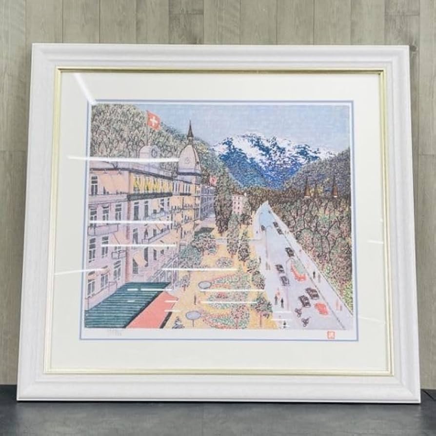 山下清 リトグラフ 107/300 落款 山下清 リトグラフ 107/300 落款