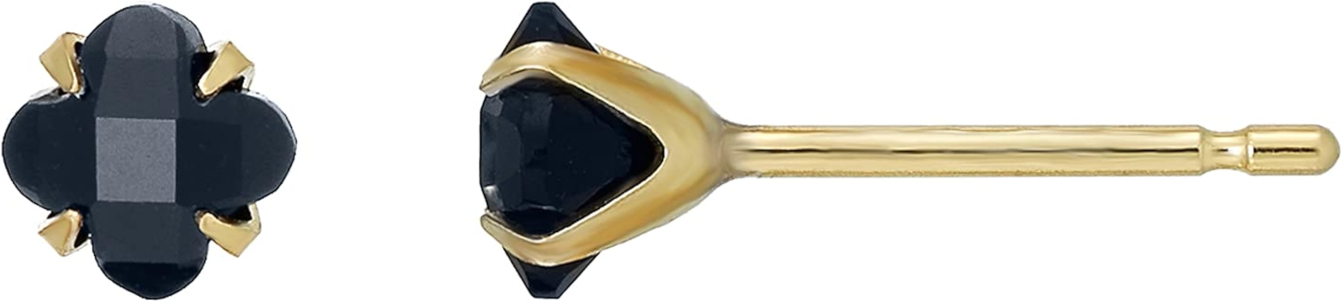 Amazon | 【TAKE-UP】[ セカンドピアス] K18リリィカットオニキス