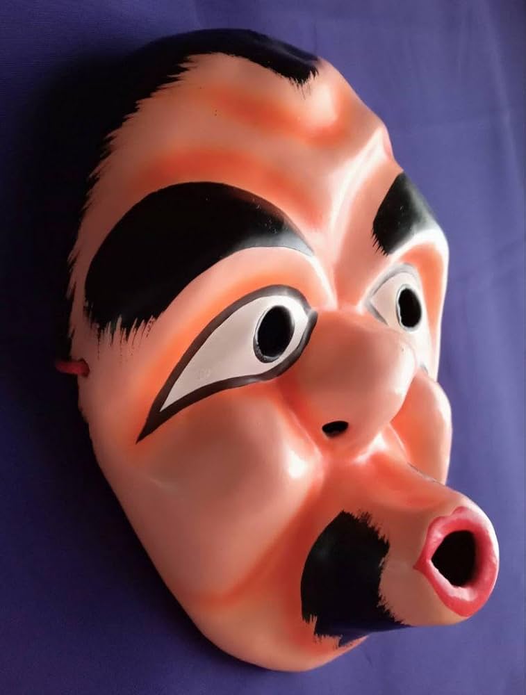 神楽面 伝統工芸 石見神楽 広島神楽 芸北（北広島） 赤天狗 文化 和紙 日本