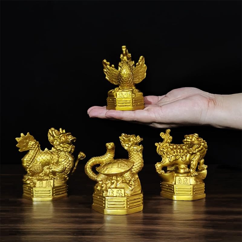 青龍白虎朱雀玄武 七星剣 銅製品 鎮宅辟邪 開運風水 招財 置物 工芸