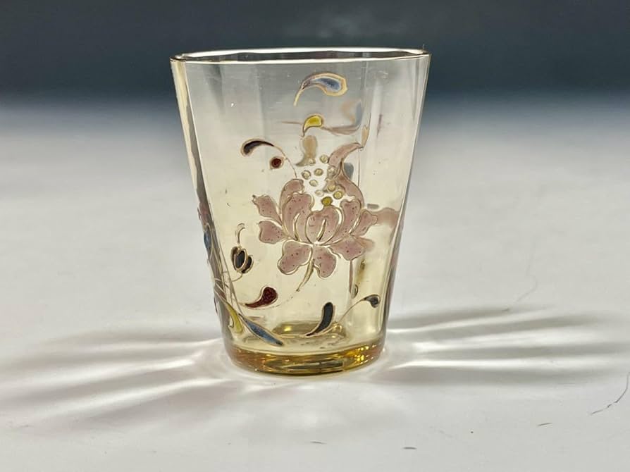 エミール・ガレ金彩装飾オリーブ文様シャンパンカップ