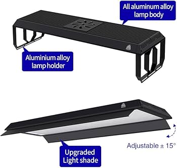 Amazon.com: Week Aqua P 系列水族箱植物生長燈水生照明全光譜LED面板