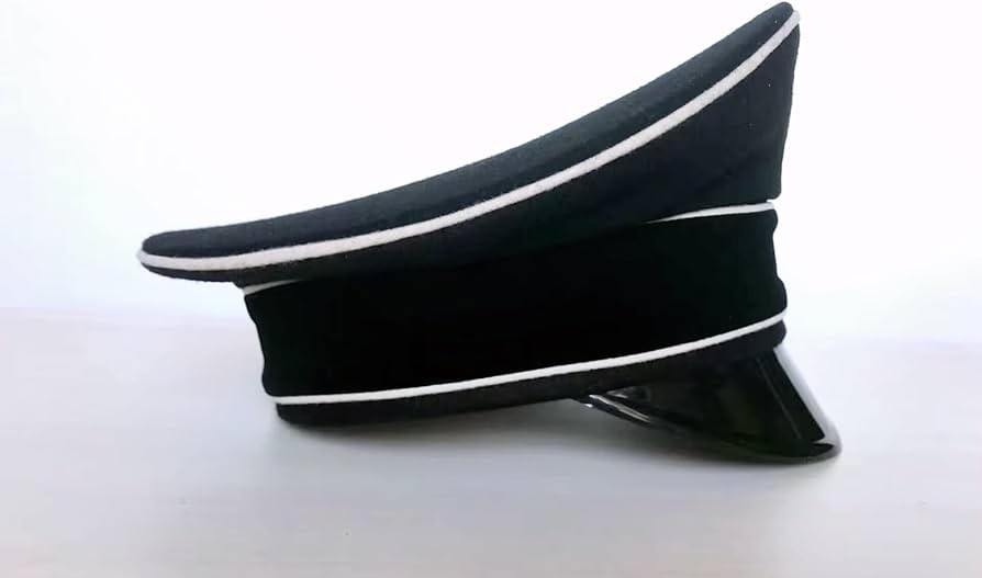 Amazon.co.jp: WW2 ドイツ軍 アルゲマイネ 将校用 制帽 軍帽 黒 ウール