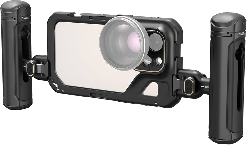 Amazon.co.jp: SmallRig デュアルハンドヘルドスマホケージキット